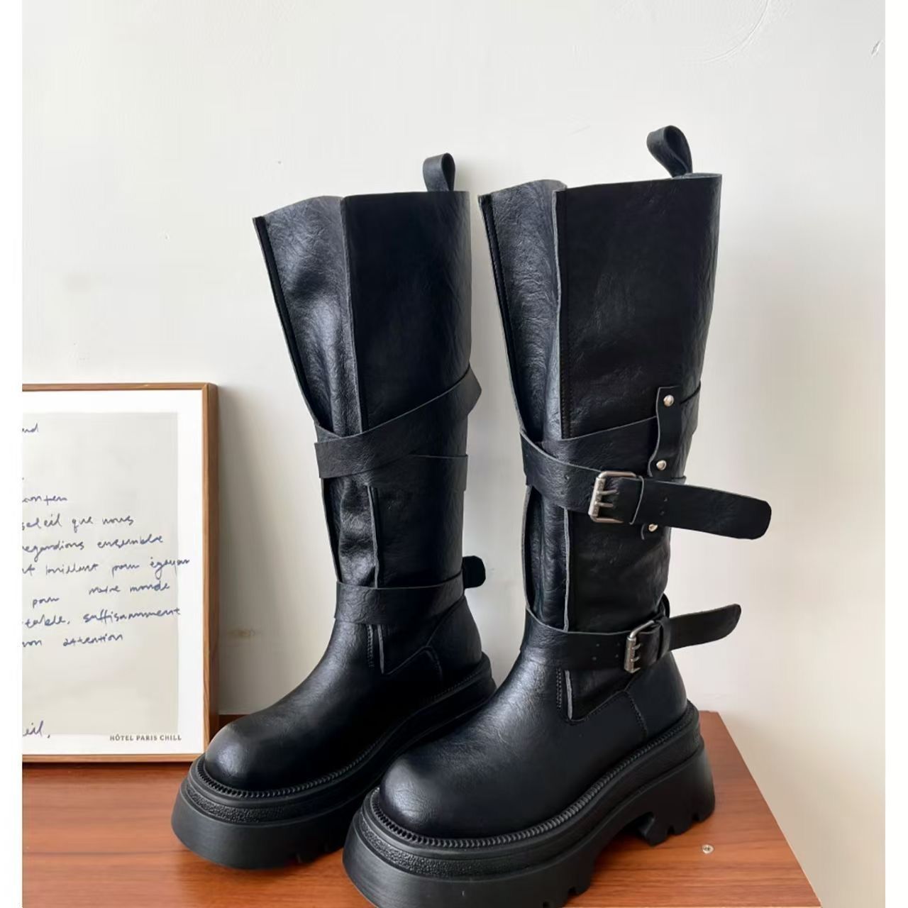 2026 New Vintage Thick Bottom  - Vintage Fashion Boots 评论和价格