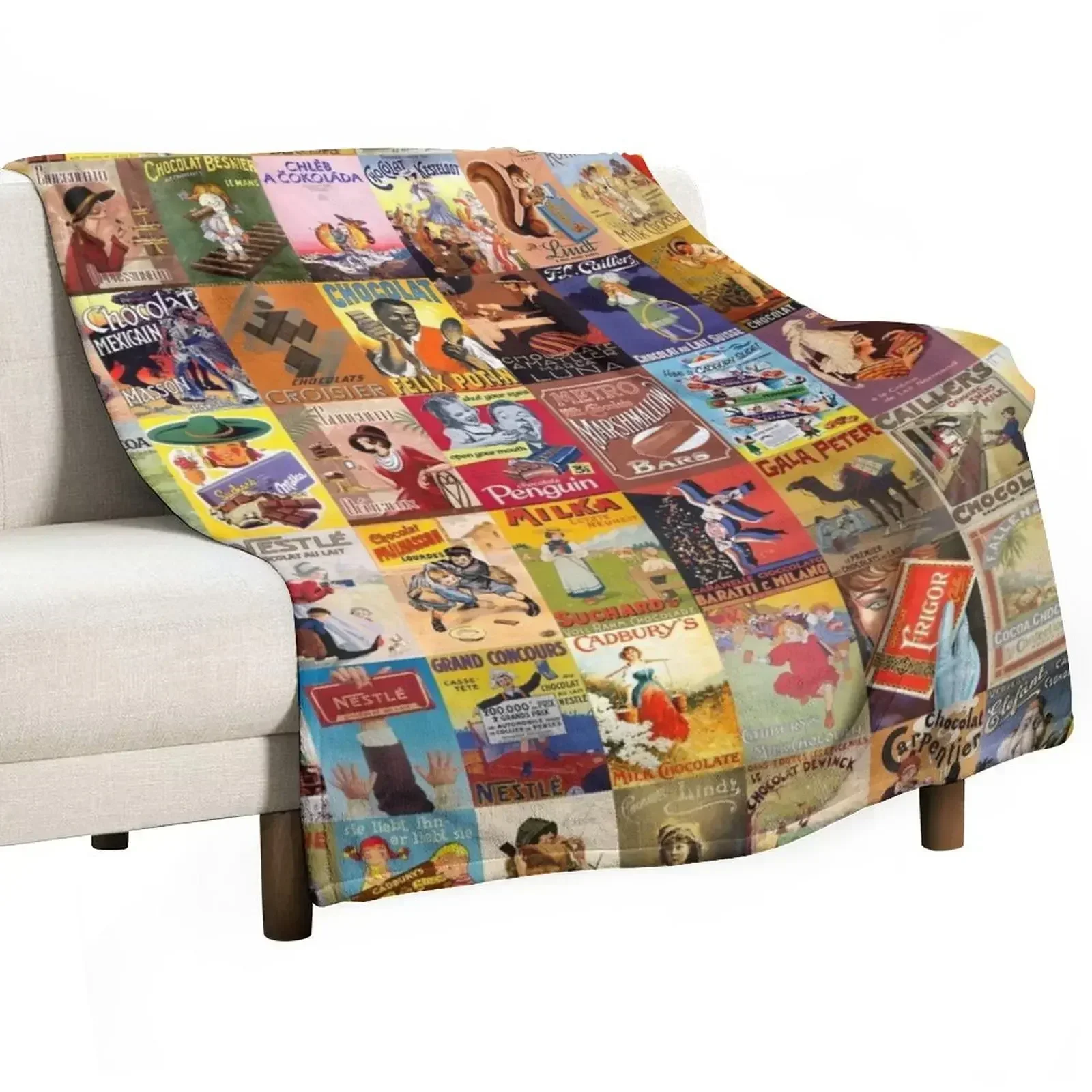 Vintage Chocolate Ads Throw Bl - Vintage Fashion Ads 评论和价格
