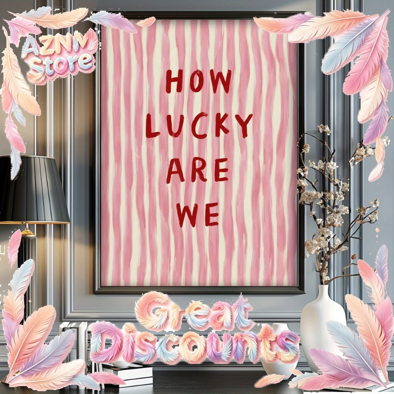 2026 How Lucky We Are Canvas P - Vintage Fashion Art 评论和价格