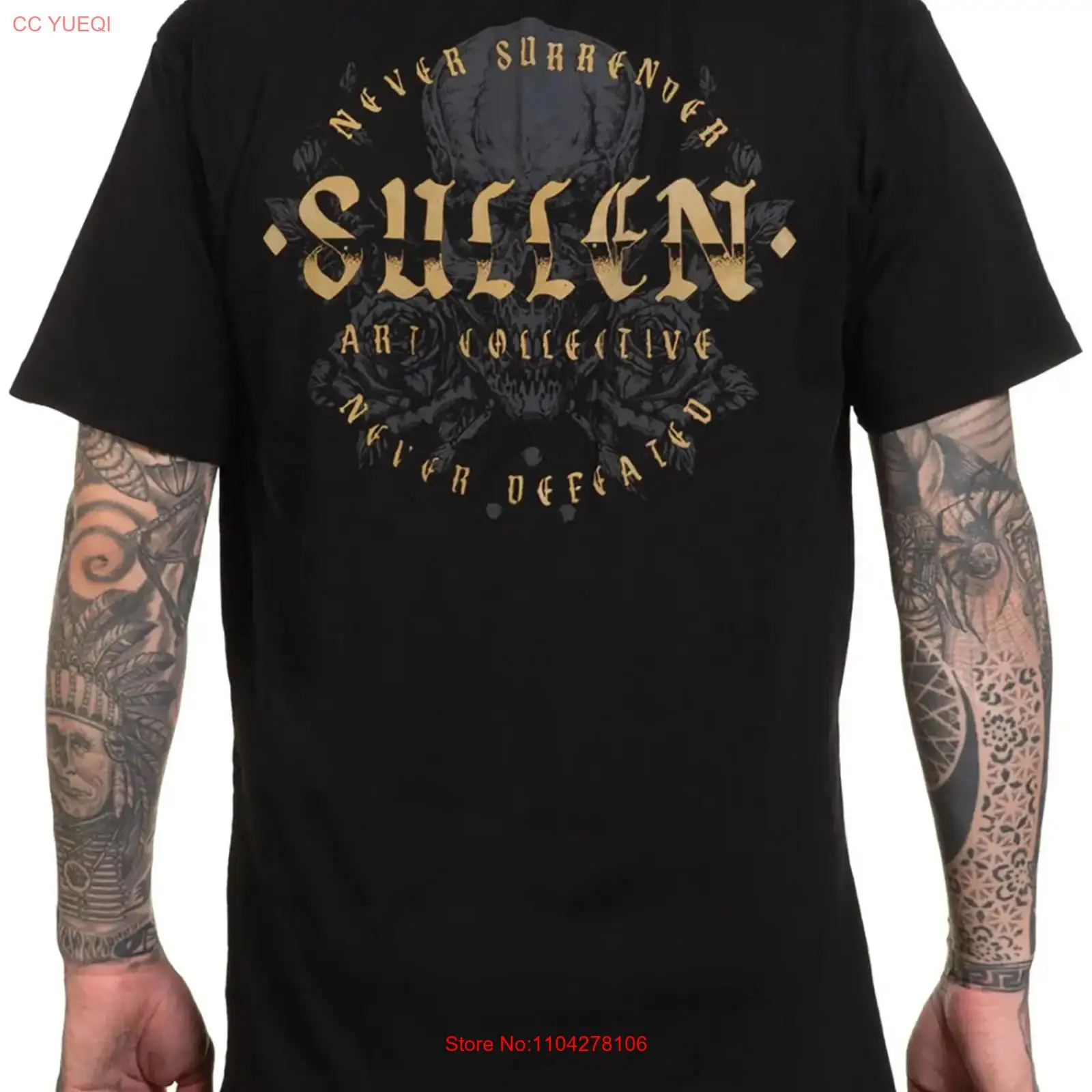 Sullen Men's Never Defeated  P - Vintage Fashion Art 评论和价格