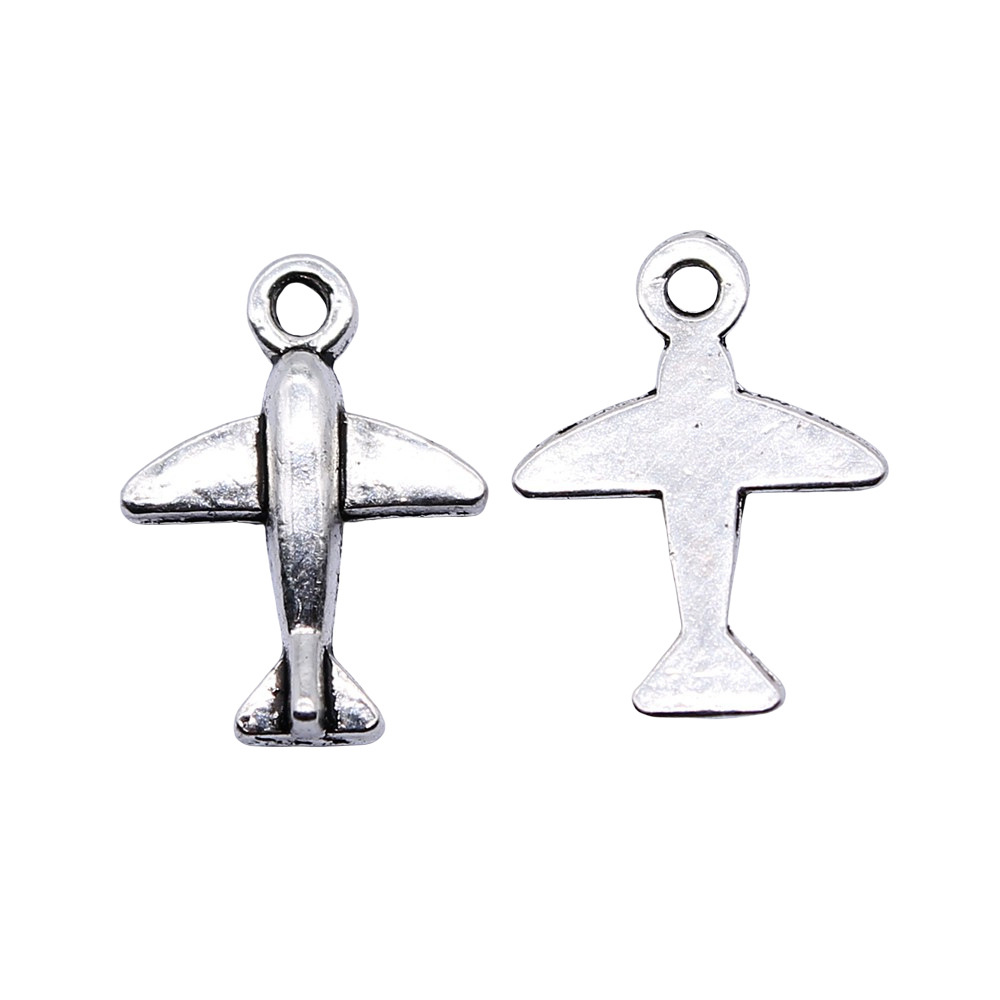 10pcs 11x15mm Antique Silver C - Vintage Fashion Tumblr 评论和价格