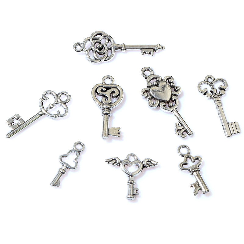 50pcs Vintage Small Key Charms - Vintage Fashion Tumblr 评论和价格