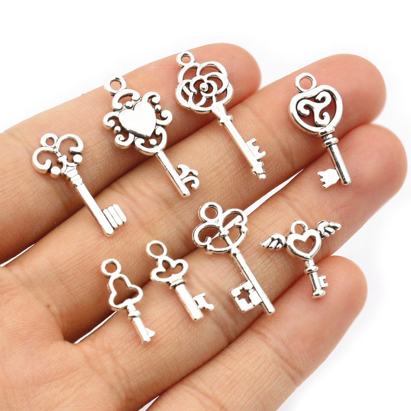50pcs Vintage Small Key Charms - Vintage Fashion Tumblr 评论和价格