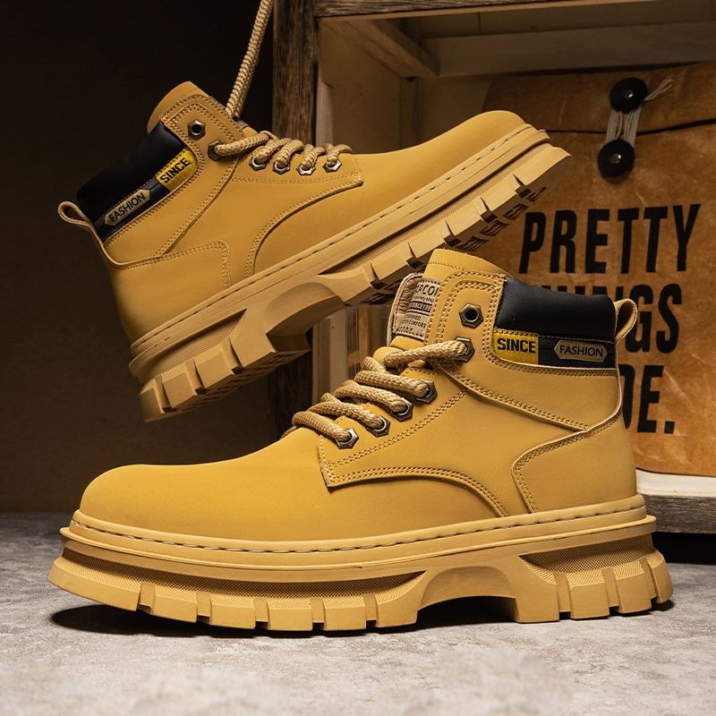 Vintage Men Platform Ankle Boo - Vintage Fashion Boots 评论和价格
