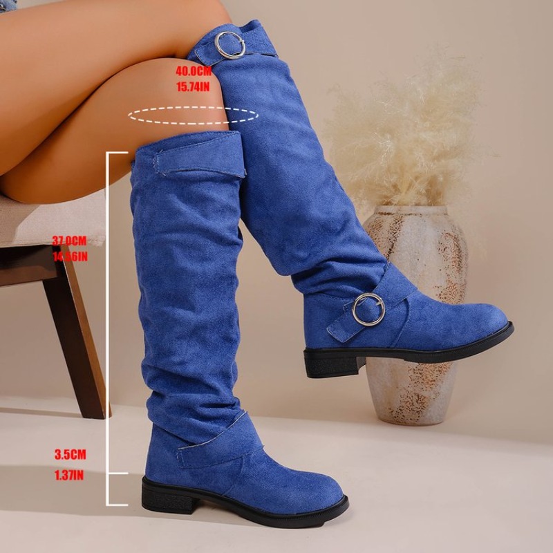 Vintage Western Style Knee Hig - Vintage Fashion Boots 评论和价格