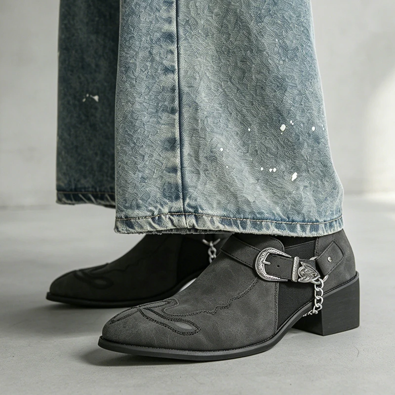 Men's Vintage Cowboy Boots Lea - Vintage Fashion Boots 评论和价格