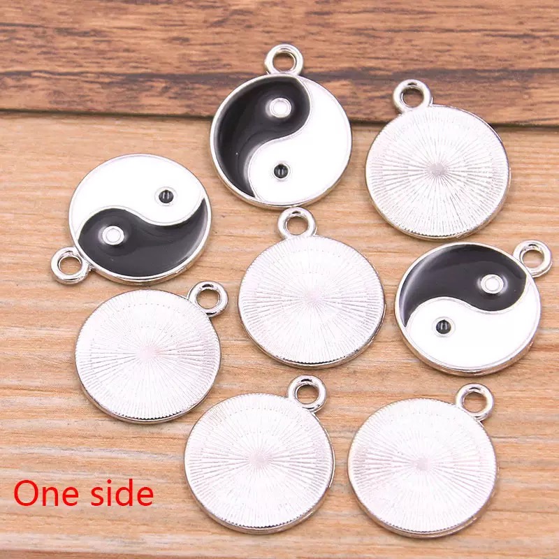 10/20pcs Alloy Tai Chi Charms  - Vintage Fashion Tumblr 评论和价格