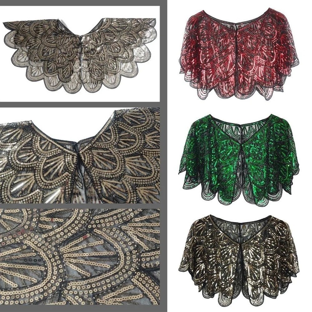 Art Deco Hollowed-out Shawl Be - Vintage Fashion Art 评论和价格