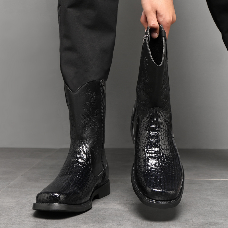 Men's Wide Width Tall Cowboy B - Vintage Fashion Boots 评论和价格