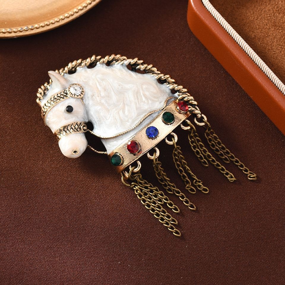 1pc Fashion Vintage Enamel Hor - Vintage Fashion Ads 评论和价格