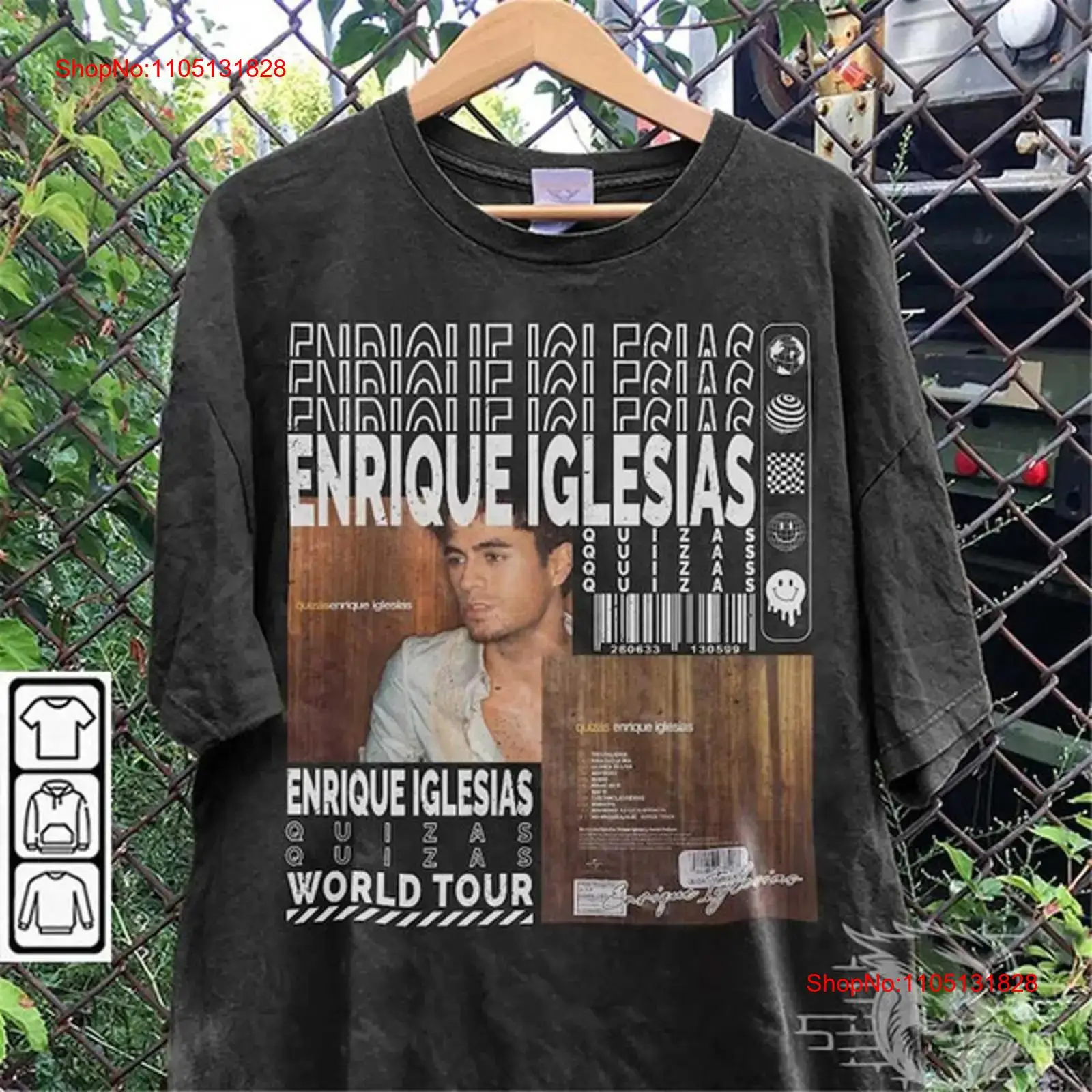 Enrique Iglesias Music T Shirt - Vintage Fashion Quiz 评论和价格