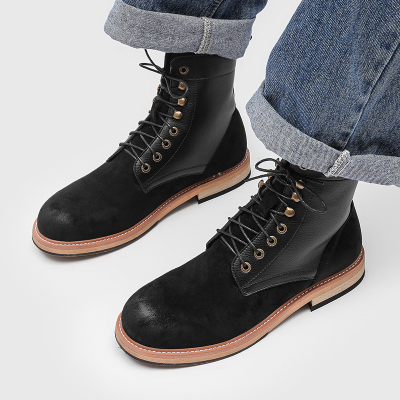 British style men fashion orig - Vintage Fashion Boots 评论和价格