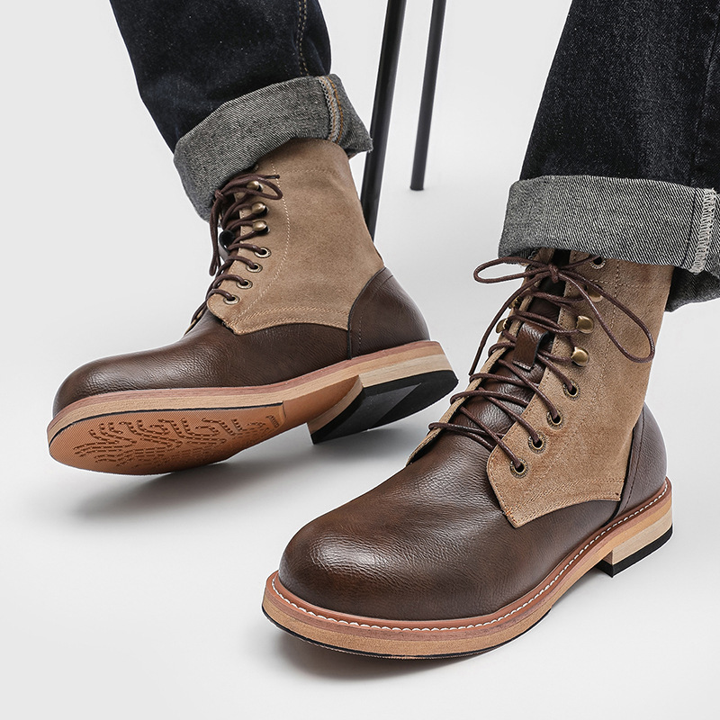 British style men fashion orig - Vintage Fashion Boots 评论和价格